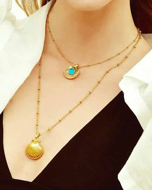 Lucky Vibes Birthstone Necklace Set, Gold