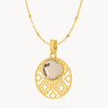 October Bizzilla Signature Birthstone Necklace Set, Gold — October