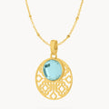 March Bizzilla Signature Birthstone Necklace Set, Gold — March