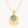 June Bizzilla Signature Birthstone Necklace Set, Gold — June