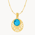 September Bizzilla Signature Birthstone Necklace Set, Gold — September