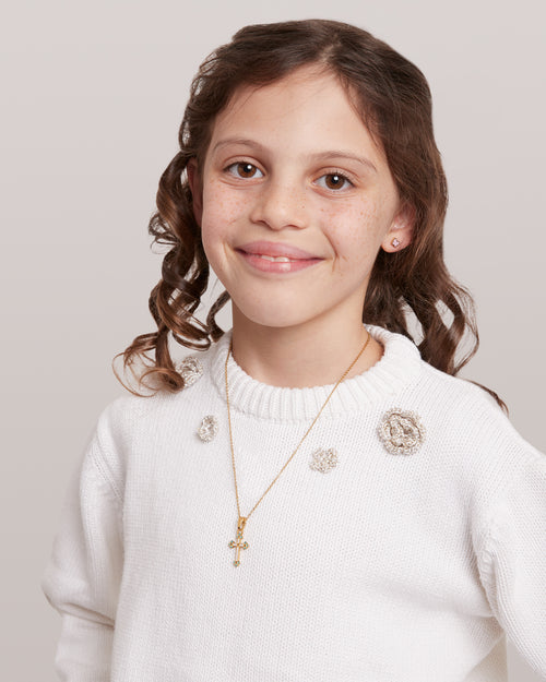 Pink Salib Pendant, Gold
