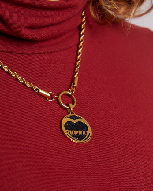 "Nanna” Heart Hollow Pendant