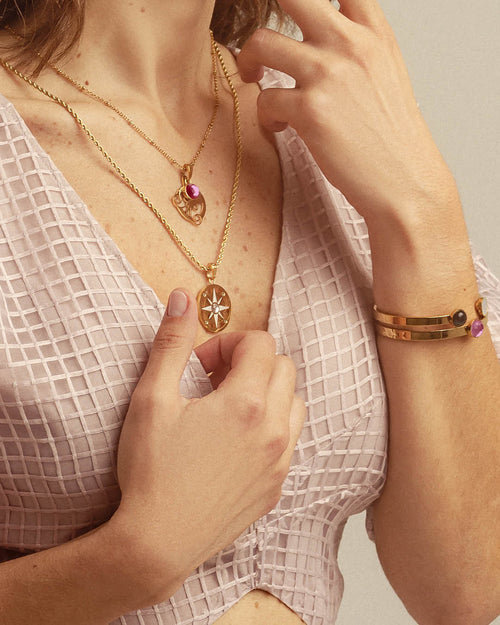 Aquarius Pendant, Gold (20 Jan-18 Feb)