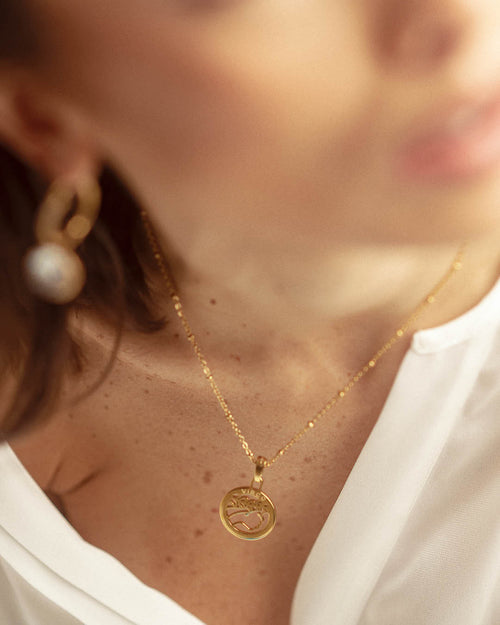 Virgo Pendant, Gold (Aug 23 - Sep 22)
