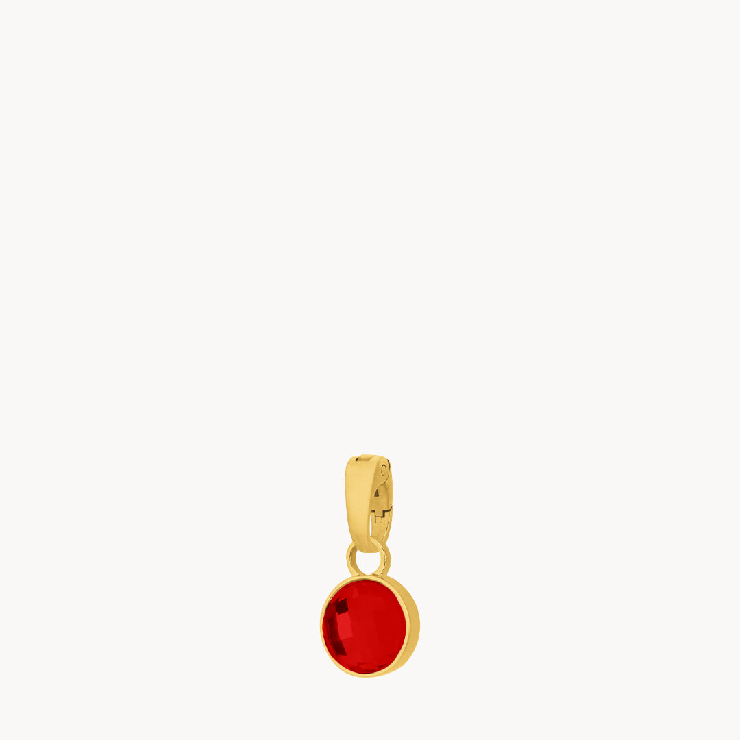 January Birthstone Passion Dainty Signature Pendant, Gold
