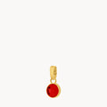 January Birthstone Passion Dainty Signature Pendant, Gold