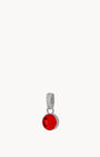 January Birthstone Passion Dainty Signature Pendant, Silver