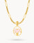 Oktober-Geburtsblumen-Ringelblumen-Halsketten-Set, Gold