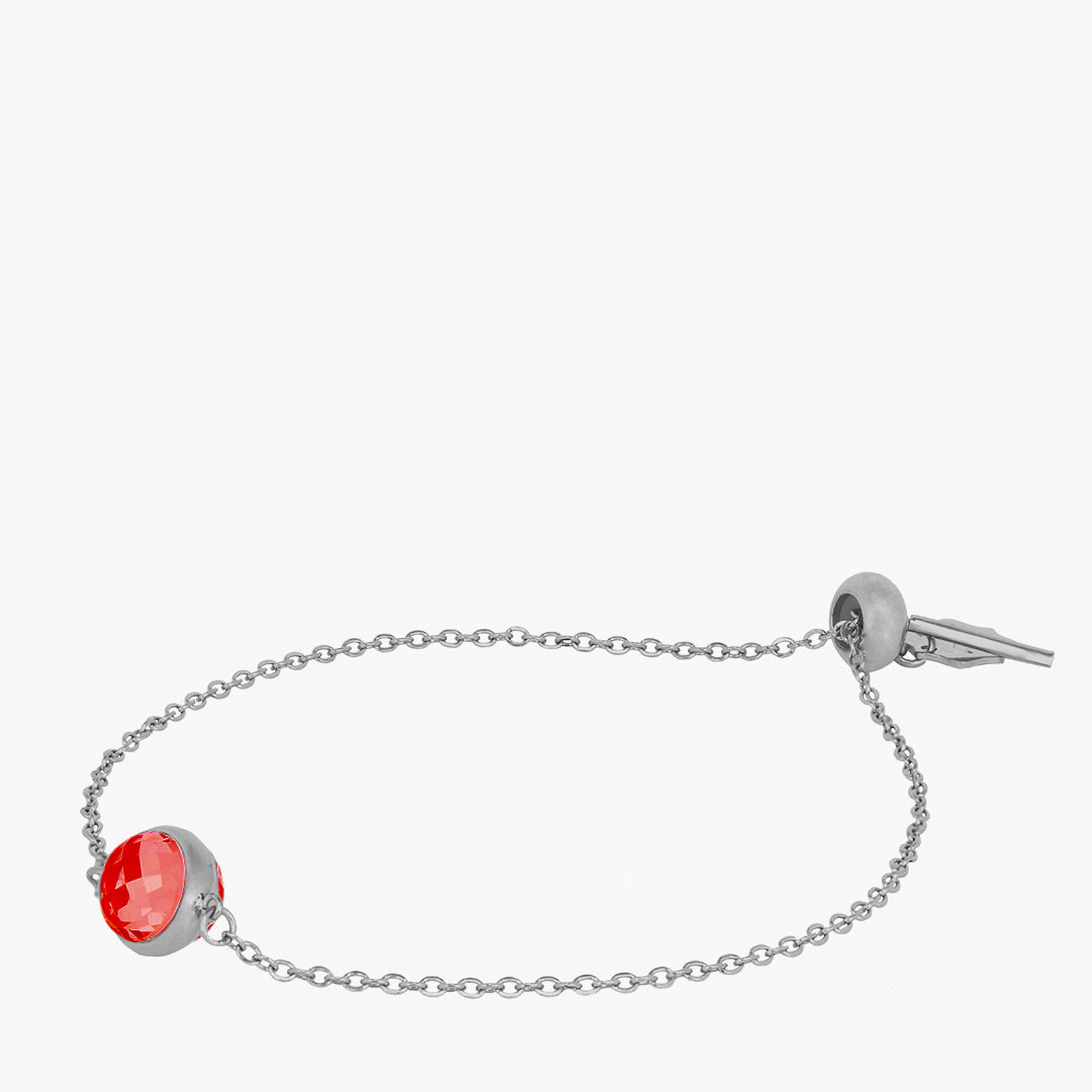 January Birthstone Passion Signature Bracelet, Silver