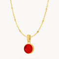 January Signature Birthstone Necklace Set, Gold