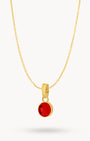 January Passion Dainty Signature Birthstone Necklace Set, Gold