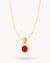 January Passion Dainty Signature Birthstone Necklace Set, Gold