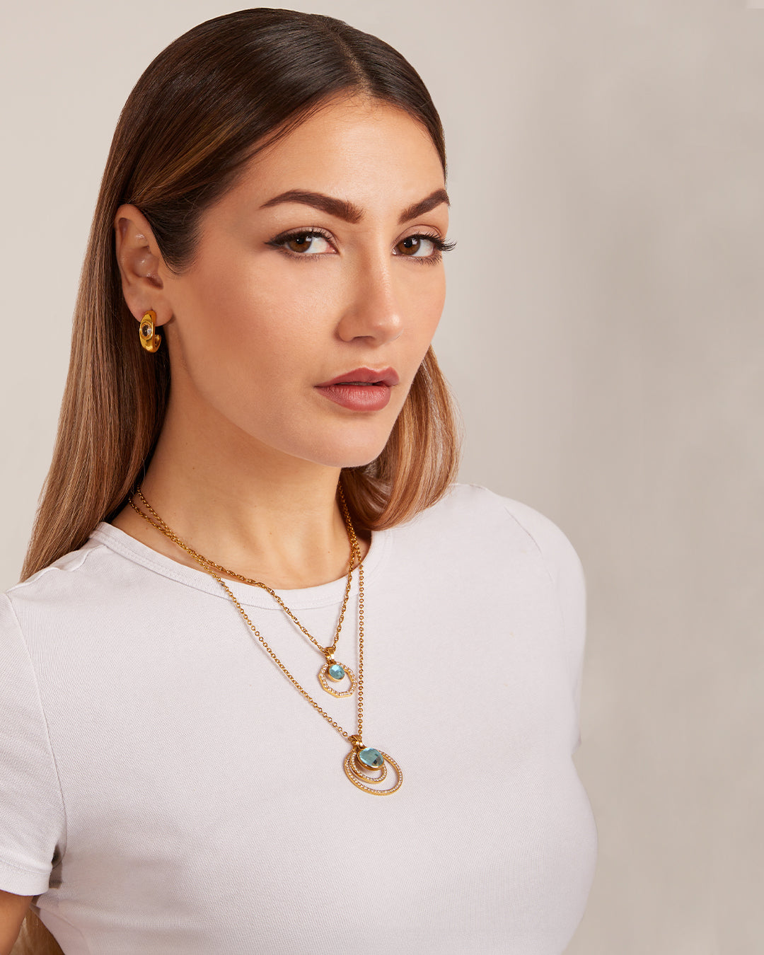 April Hope Halo Necklace Set