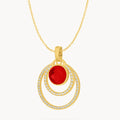 January Passion Halo Necklace Set