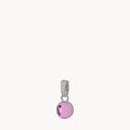 February Birthstone Devotion Dainty Signature Pendant, Silver