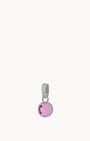 February Birthstone Devotion Dainty Signature Pendant, Silver