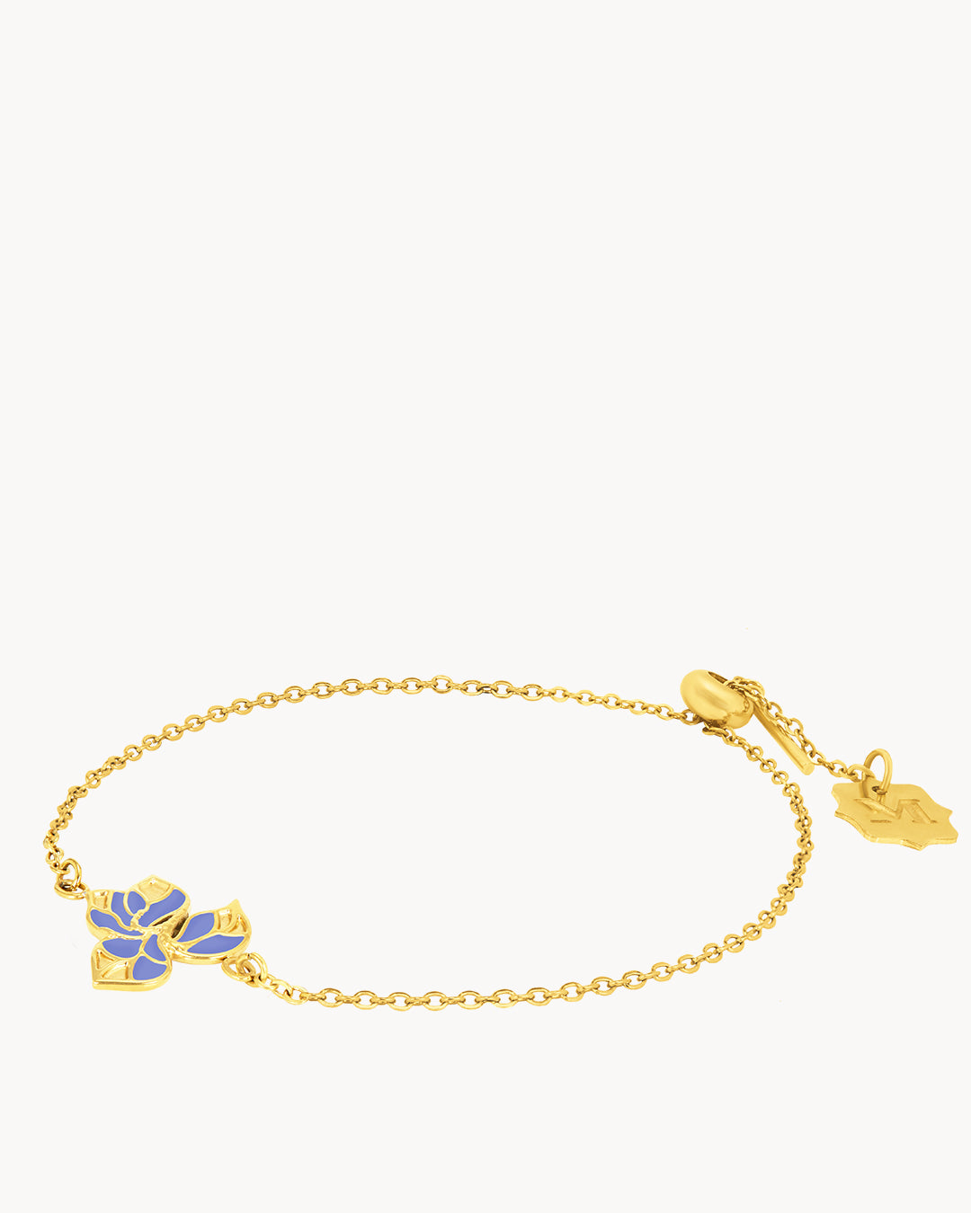 February Iris Birth Flower Bracelet