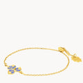 February Iris Birth Flower Bracelet