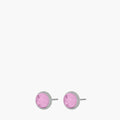February Birthstone Devotion Signature Dainty Stud Earrings, Silver