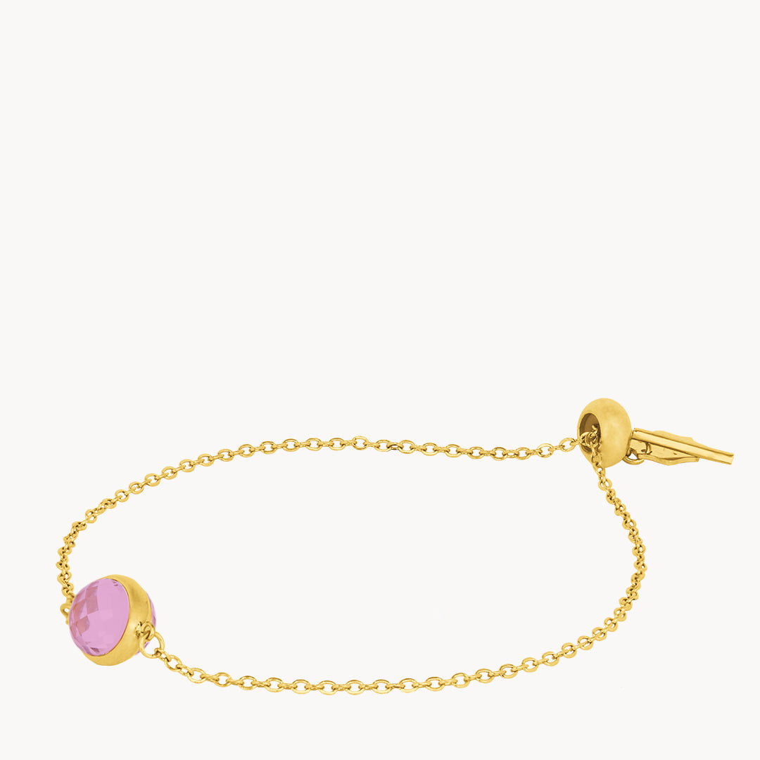 February Birthstone Devotion Signature Bracelet, Gold