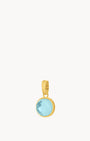 March Birthstone Peace Signature Pendant, Gold