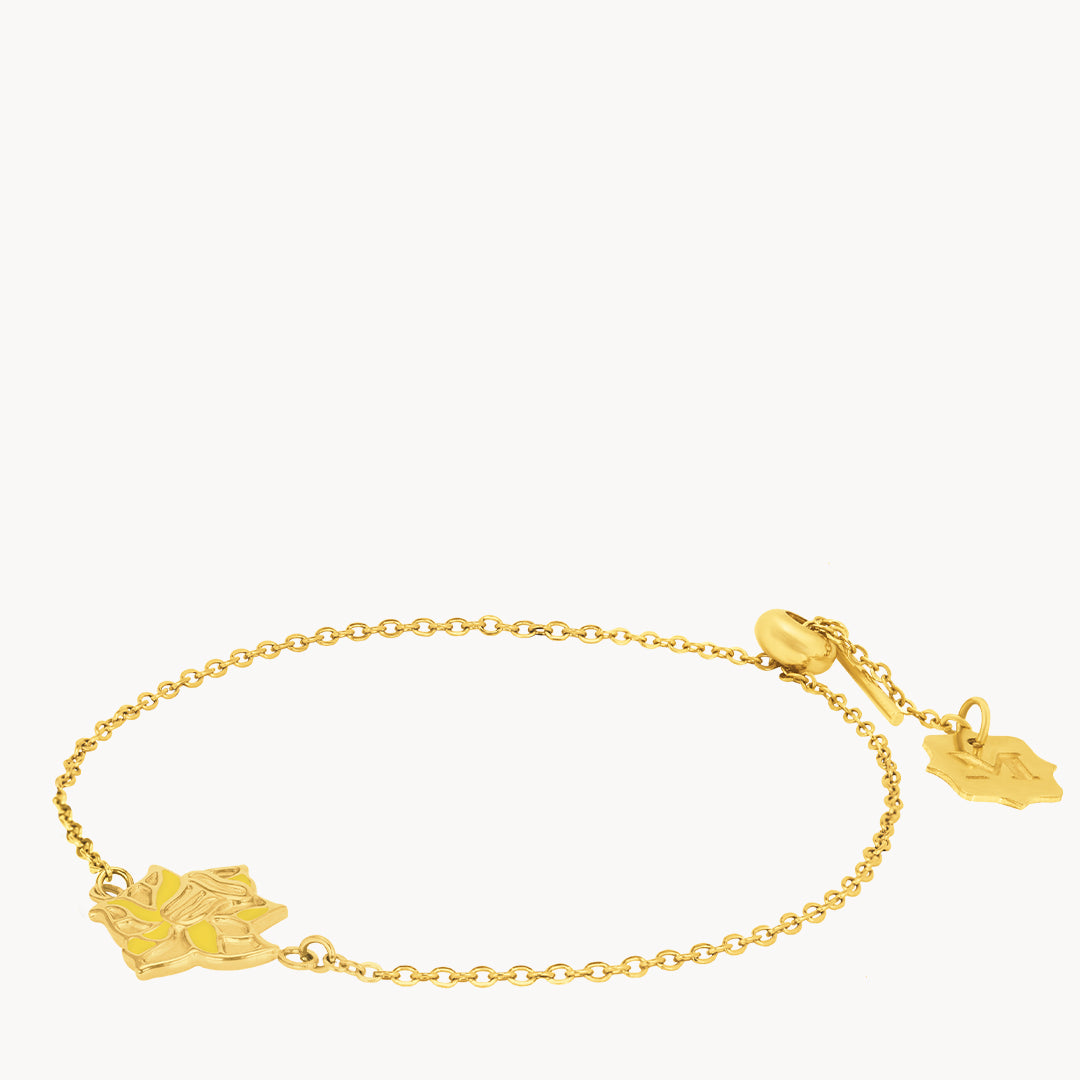 March Daffodil Birth Flower Bracelet