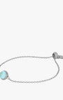 March Birthstone Peace Signature Bracelet, Silver