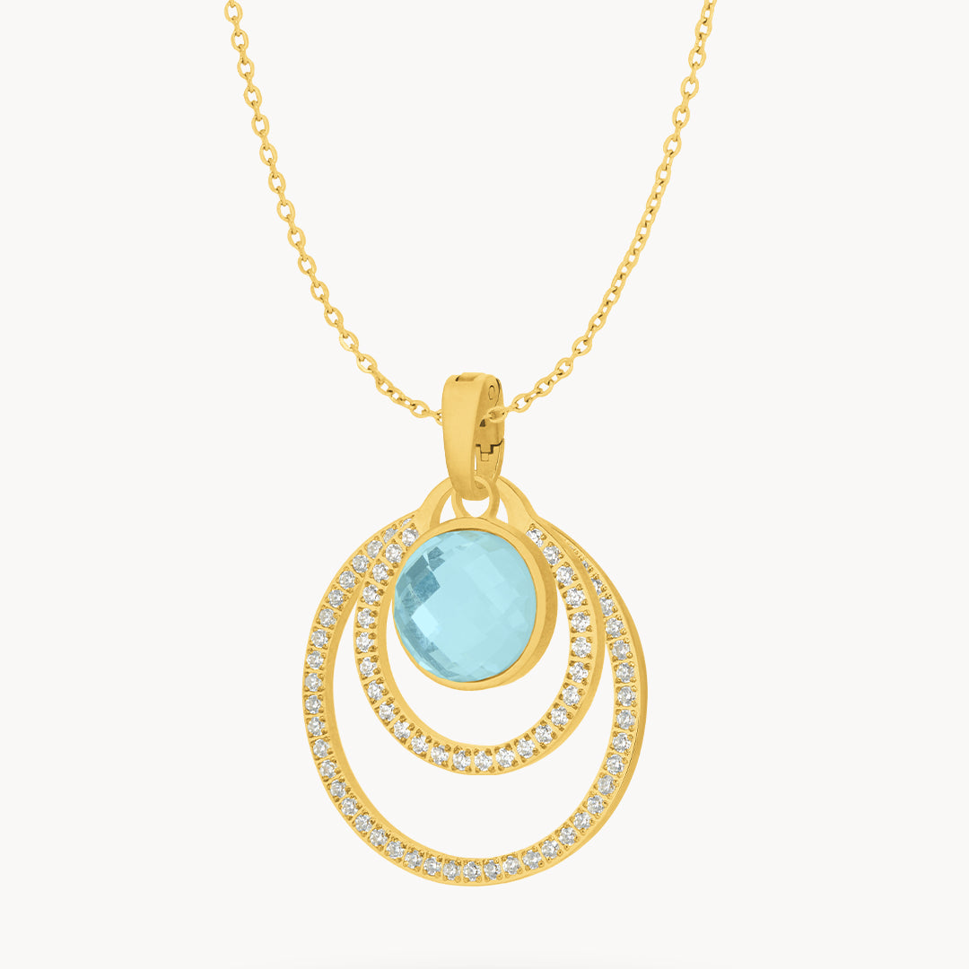 March Peace Halo Necklace Set