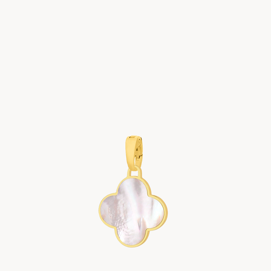 White Protection Mother of Pearl Statement Bizzilla Pendant