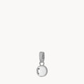 April Birthstone Hope Dainty Signature Pendant, Silver