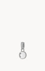 April Birthstone Hope Dainty Signature Pendant, Silver