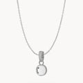 April Hope Dainty Signature Birthstone Necklace Set, Silver