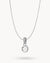 April Hope Dainty Signature Birthstone Necklace Set, Silver