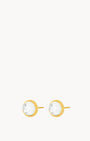 April Birthstone Hope Signature Dainty Stud Earrings, Gold
