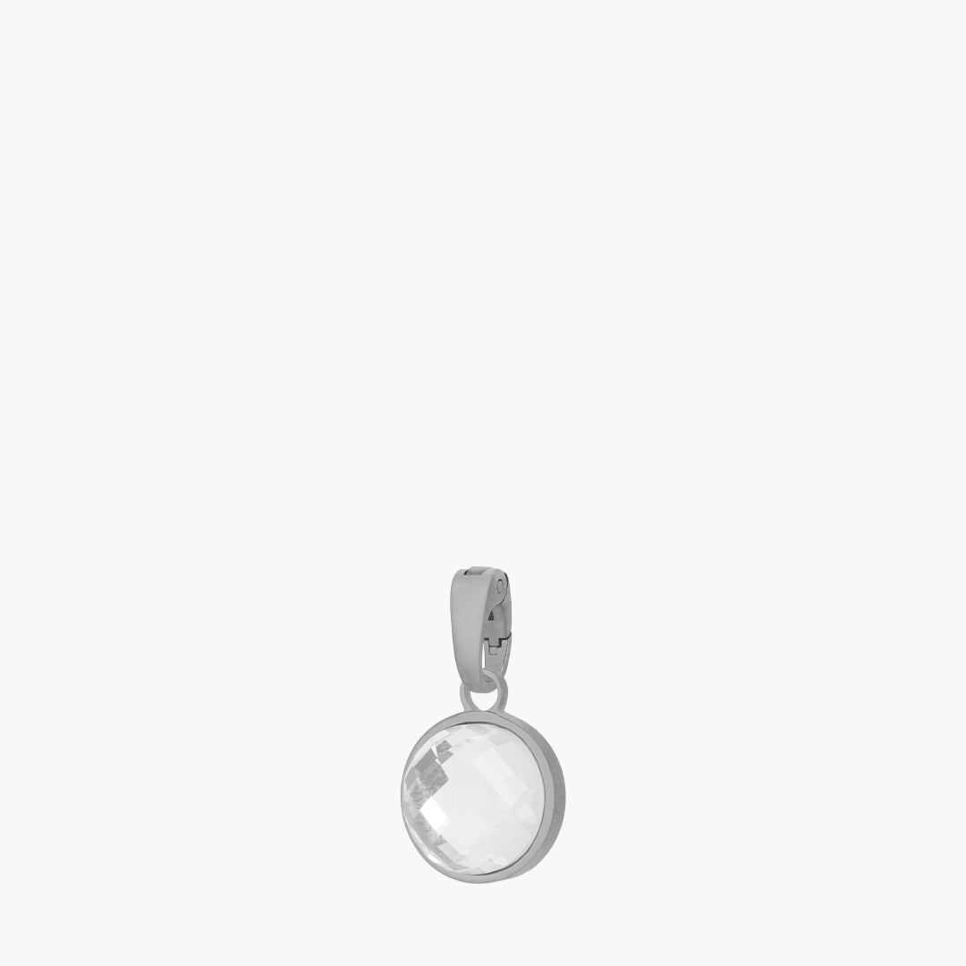 April Birthstone Hope Signature Pendant, Silver