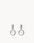 April Hope Birthstone Signature Earring Pendants, Silver