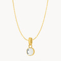 April Hope Dainty Signature Birthstone Necklace Set, Gold