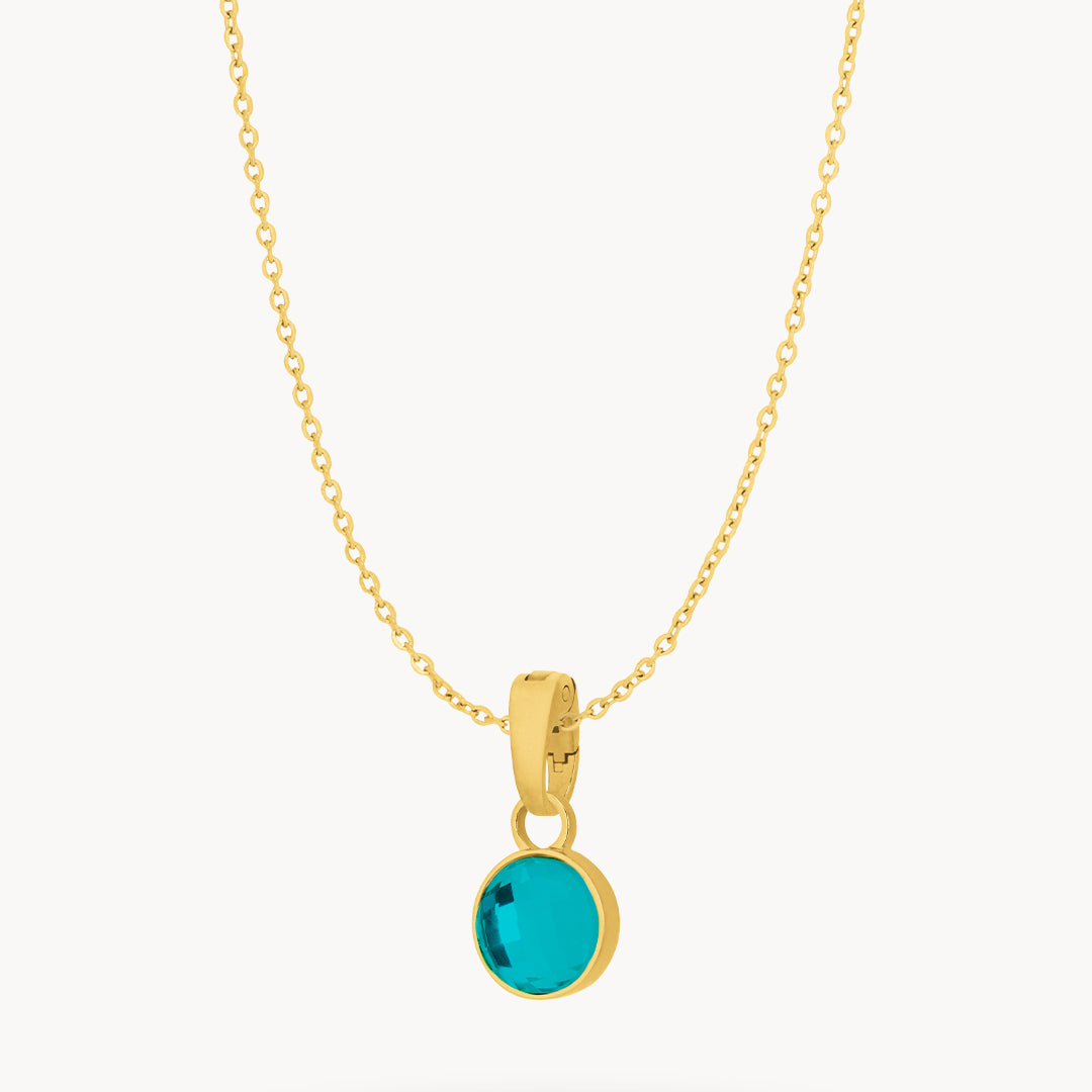 May Friendship Dainty Signature Birthstone Necklace Set, Gold