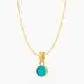 May Friendship Dainty Signature Birthstone Necklace Set, Gold