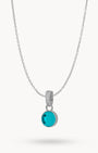 May Friendship Dainty Signature Birthstone Necklace Set, Silver