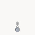 June Birthstone Strength Dainty Signature Pendant, Silver