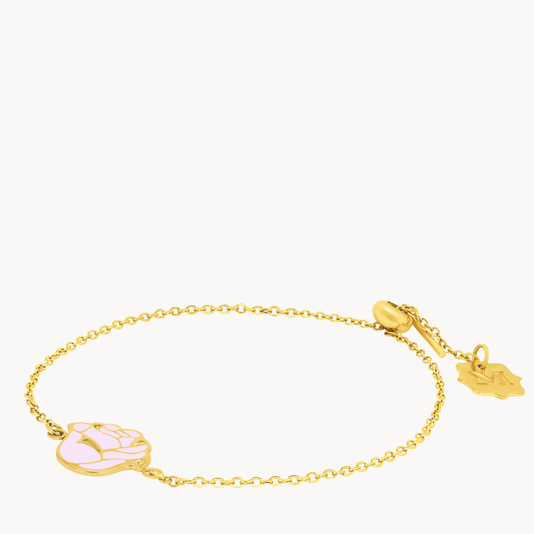 June Rose Birth Flower Bracelet