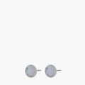 June Birthstone Strength Signature Dainty Stud Earrings, Silver