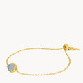 June Birthstone Strength Signature Bracelet, Gold