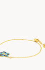 July Larkspur Birth Flower Bracelet