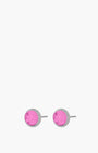 July Birthstone Joy Signature Dainty Stud Earrings, Silver