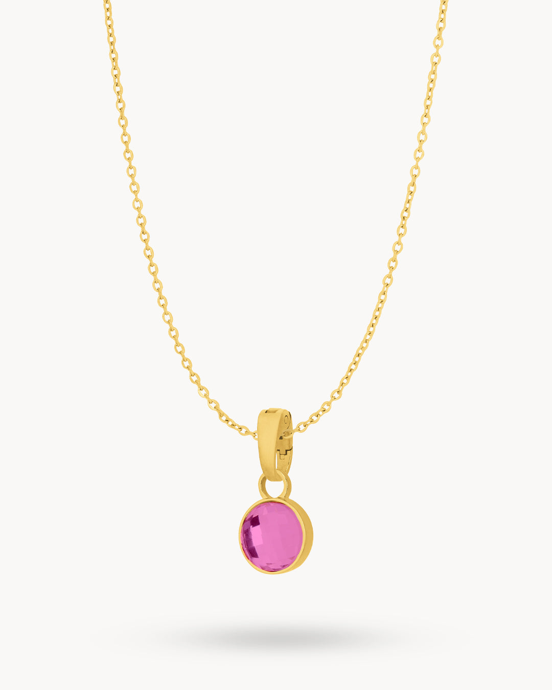 July Joy Dainty Signature Birthstone Necklace Set, Gold