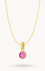 July Joy Dainty Signature Birthstone Necklace Set, Gold