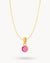 July Joy Dainty Signature Birthstone Necklace Set, Gold